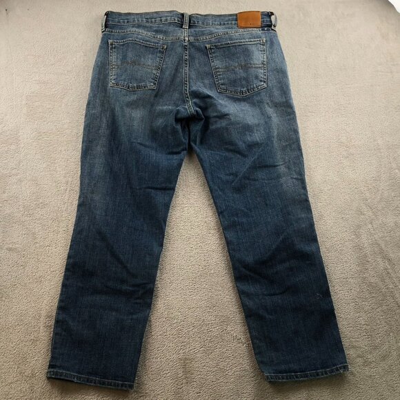 Lucky Brand Womens Jeans Size 10/30 Sweet Crop Straight Leg Classic Blue Denim - Picture 15 of 15